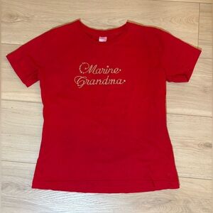 Vintage y2k “Marine Grandma” Tee